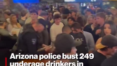 Arizona police bust 249 underage drinkers in bar raid