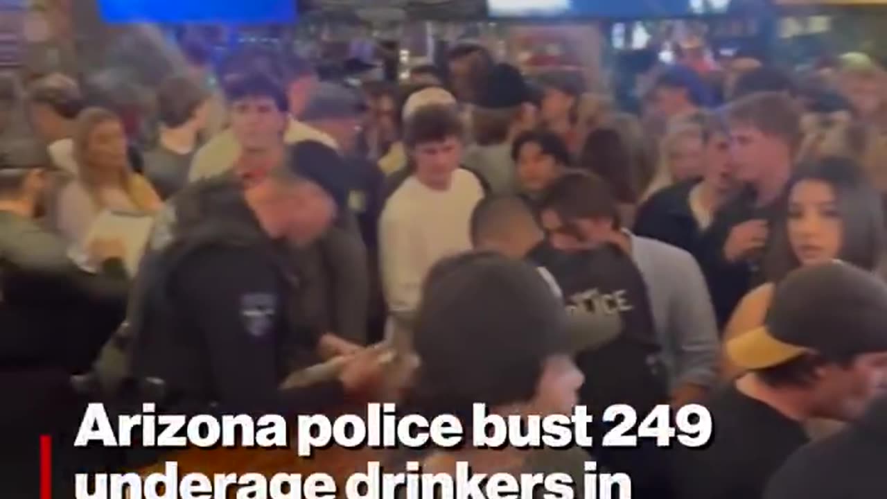 Arizona police bust 249 underage drinkers in bar raid