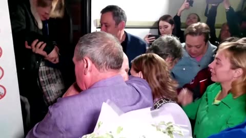 Freed Russian civilians get emotional welcome in Kursk