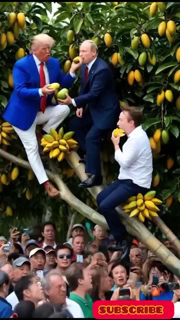 World Leaders Mango Mission! 🍌🥭 Trump, Putin & Elon in Action!