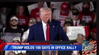 Trump holds 100 days in office rally short clip highlights