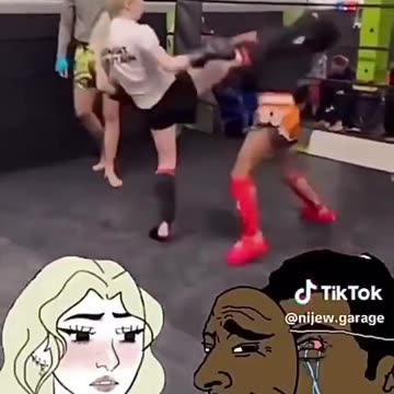 INDIAN MEN ARE WEAK: A White Female defeats an Indian Male in a Kickboxing Match!