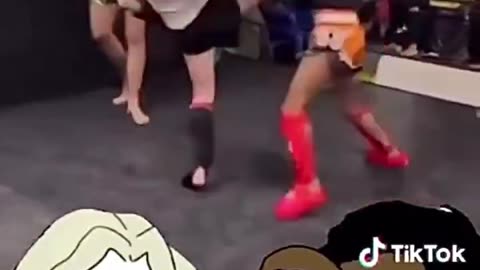 INDIAN MEN ARE WEAK: A White Female defeats an Indian Male in a Kickboxing Match!