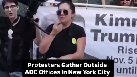 Liberals protesting outside of ABC’s office in NYC, DEMANDING for Jimmy Kimmel’s show