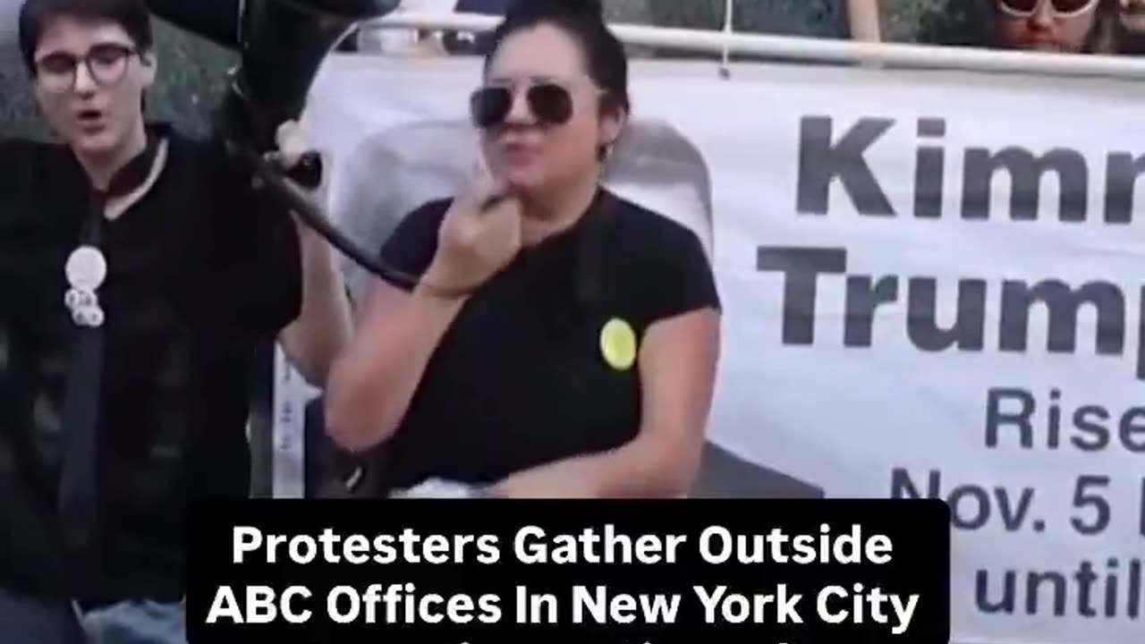 Liberals protesting outside of ABC’s office in NYC, DEMANDING for Jimmy Kimmel’s show