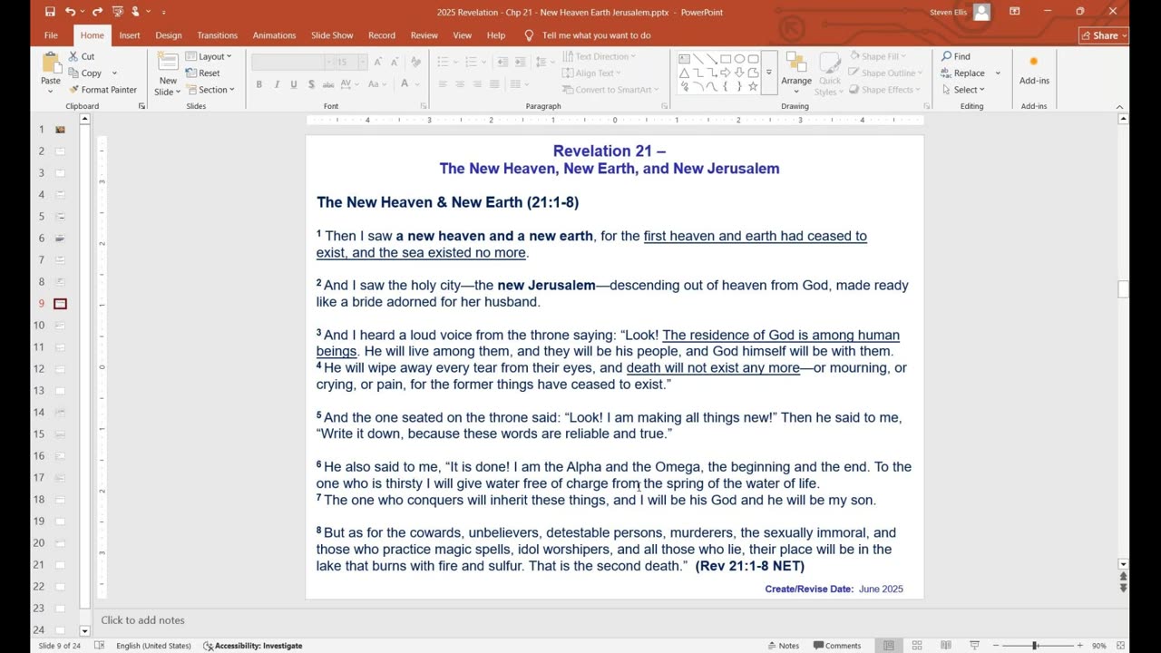 Revelation 21 – Part 1