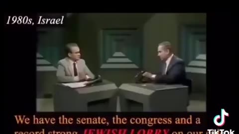 Satanic Khazar-Ashkenazi Zionist Communist Benjamin Netanyahu, spewing hate '80s
			