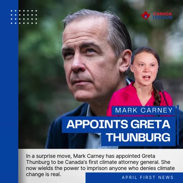 Mark Carney Appoints Greta Thunberg