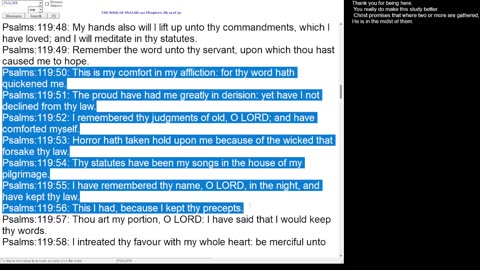 Psalm 119:49-56
