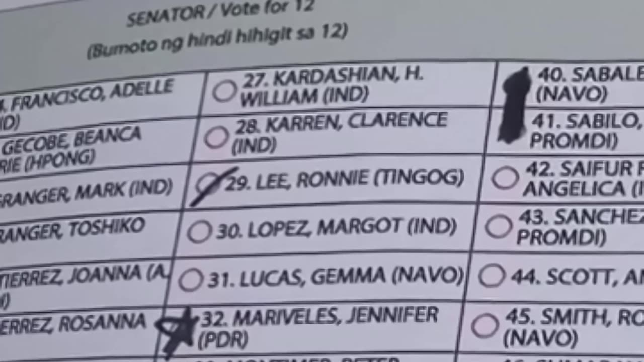Payo sa mga botante_ Itiman ang bilog!