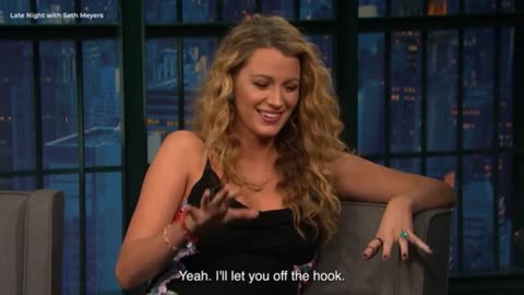 Seth Meyers asks Blake Lively if she's pregnant on show in 2016