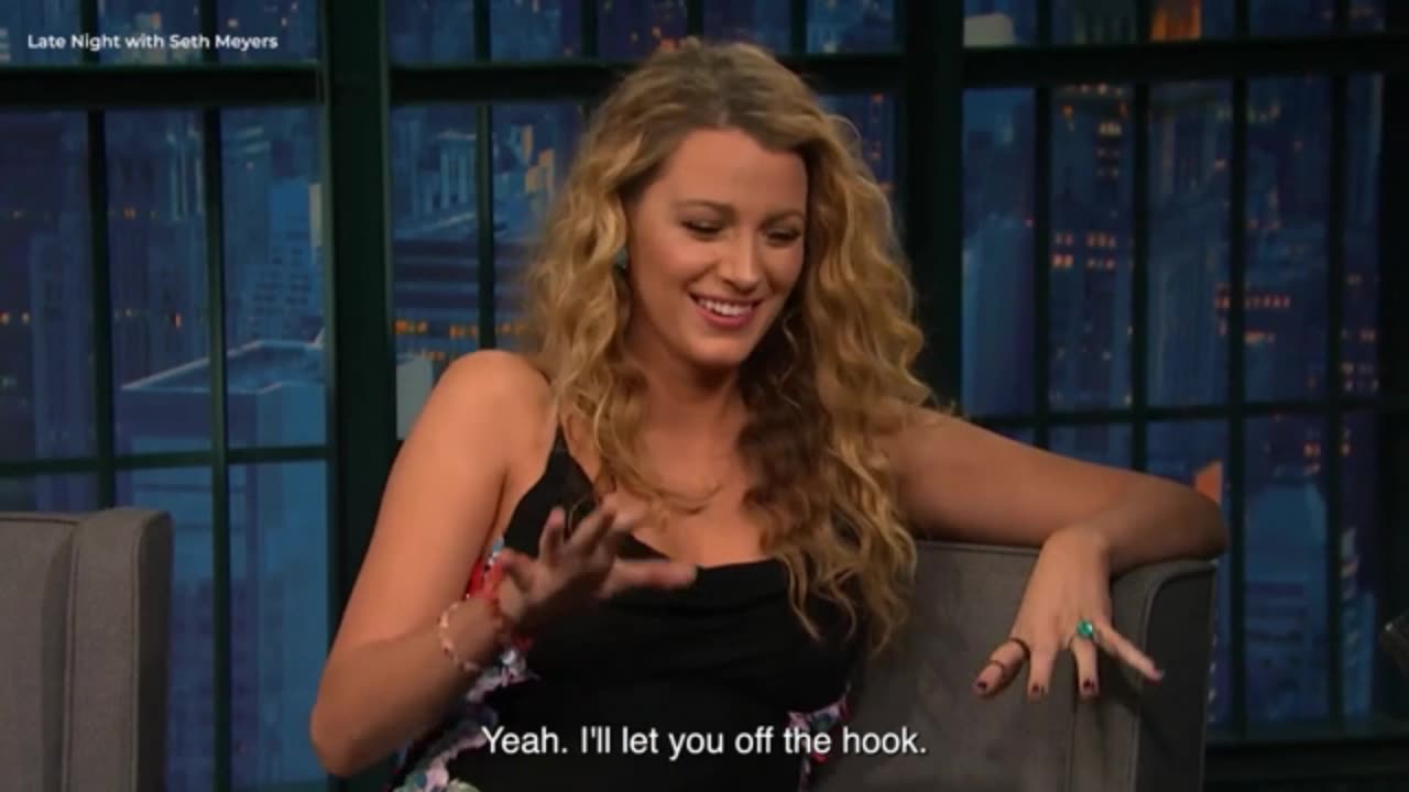 Seth Meyers asks Blake Lively if she's pregnant on show in 2016