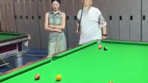 Funny video Billiards millions views #9999