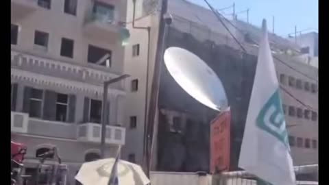 Documenting the destruction in Tel Aviv after the shooting last night.