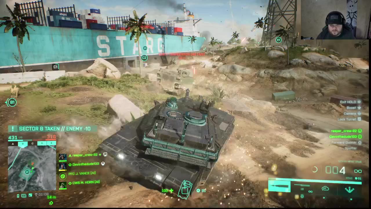 Tornado in a video game