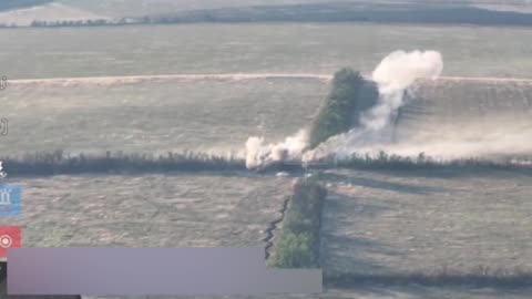 Ukrainian Artillery Opens Up On Russian Positions in the Treelines