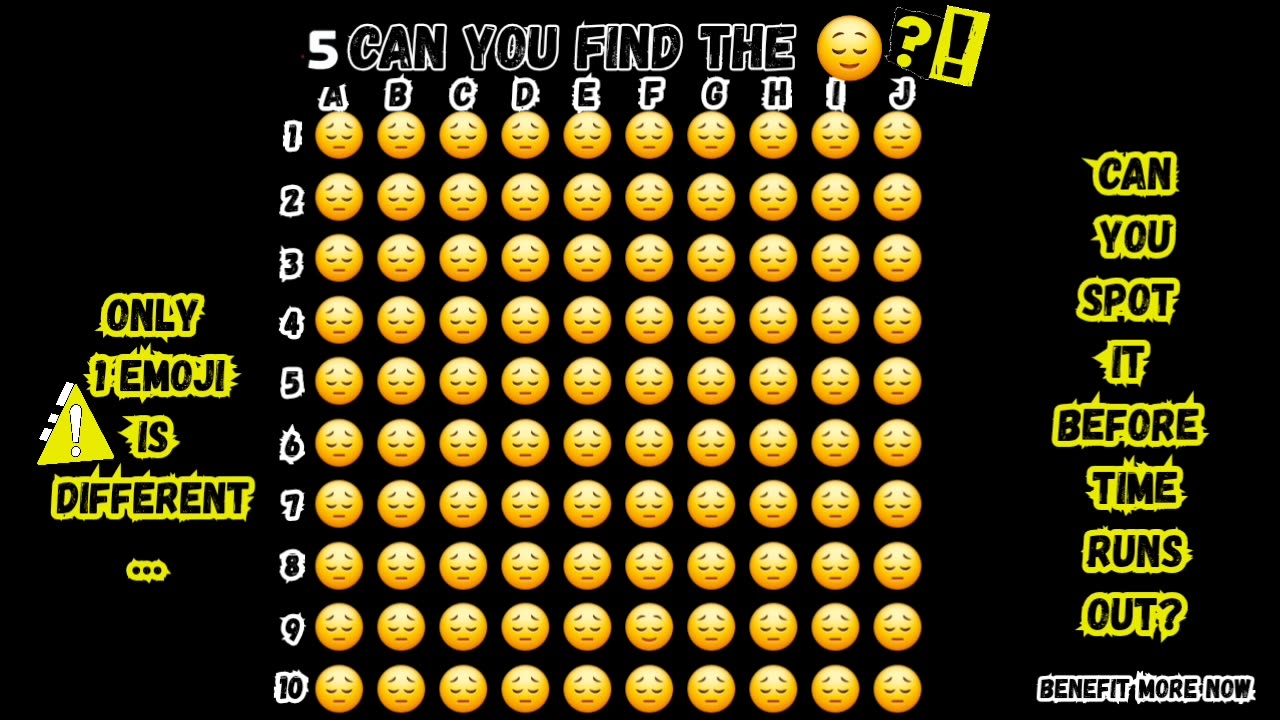 Can you find the different emoji? (P.4) 😌