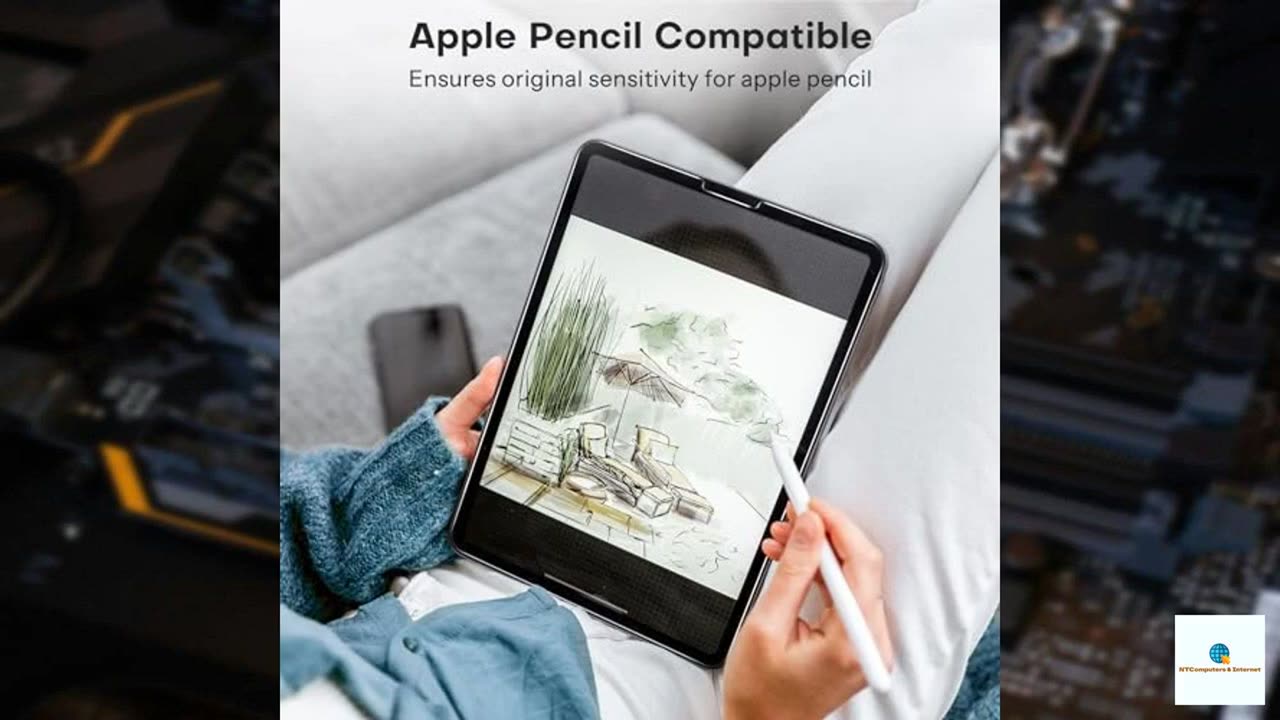 OMOTON Screen Protector for iPad Air 5th 4th Generation (Air 5/4, 10.9 Inch, 2022/2020) iP