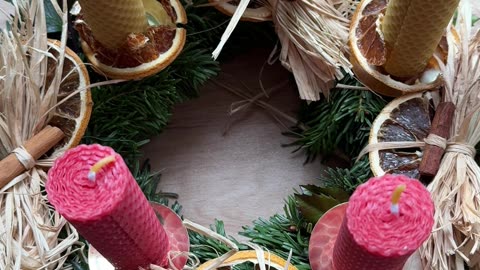 Vánoční věnec jako naši předci