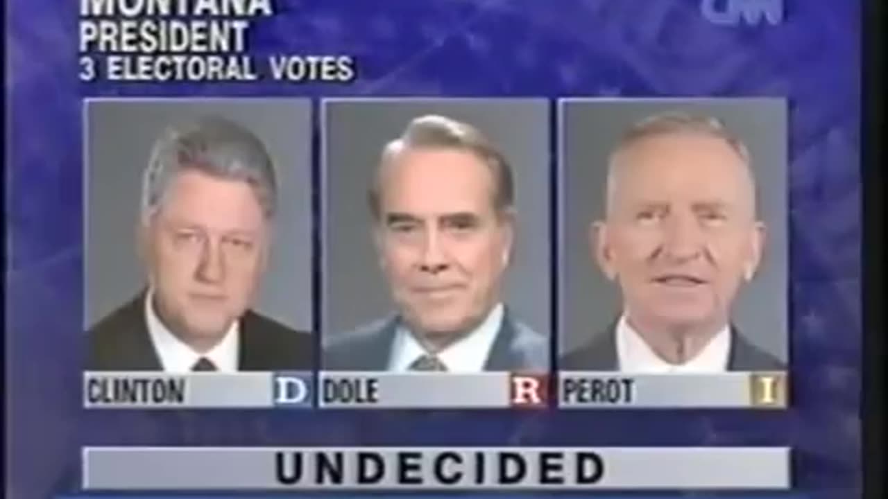 November 5, 1996 - Snippet of CNN Election Night Coverage