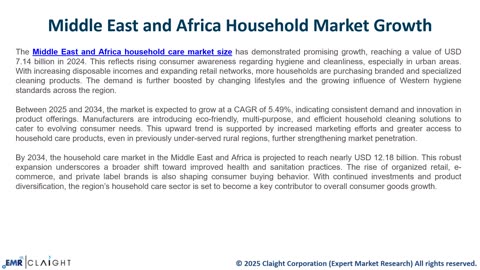 Middle East and Africa Household Care Market Size, Share, Trends | 2034