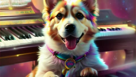 um_cachorro tocando teclado.mp4