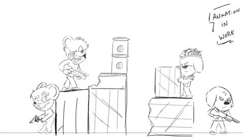 Trouble commences new animation update still in development