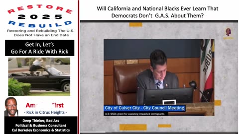 Will California and National Blacks Ever Learn That Democrats Don’t G.A.S. About Them?