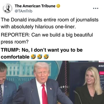 Press Members Cracks Up as Trump Makes Hilarious Comment at Reporter’s Expense