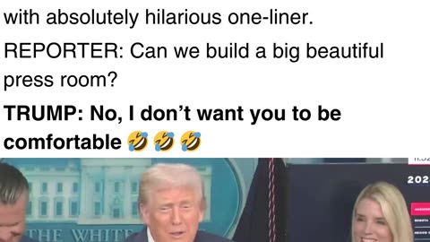 Press Members Cracks Up as Trump Makes Hilarious Comment at Reporter’s Expense
