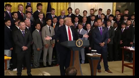 White House ballroom construction: President Trump talked about it as the LSU baseball team visited