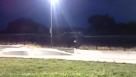 Dude goes down euro while on handlebars