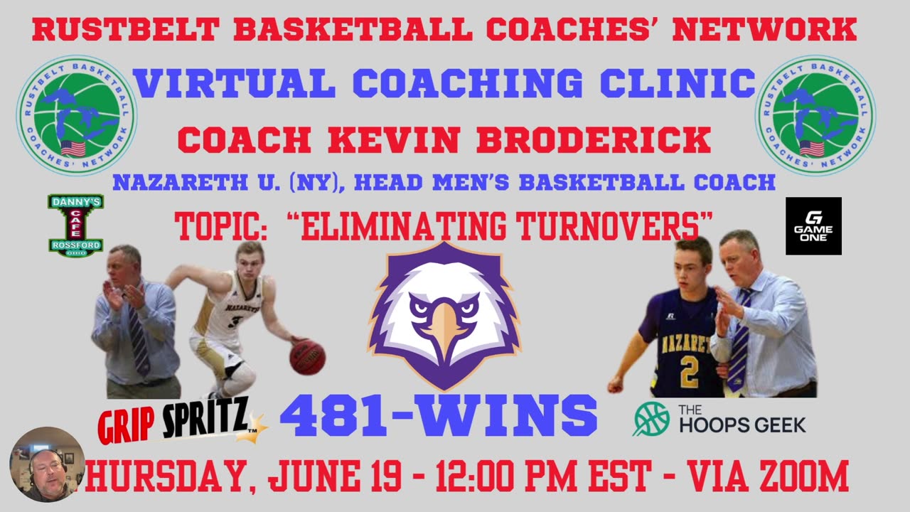 RBCN Live Virtual Clinic: Kevin Broderick, Nazareth U.