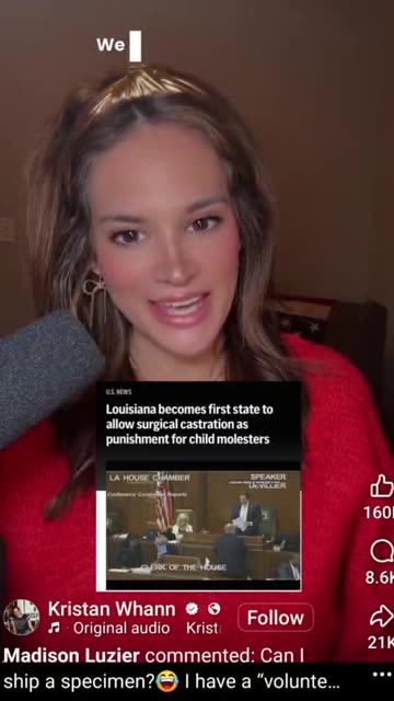 Louisiana is castrating pedos