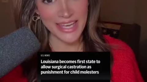 Louisiana is castrating pedos