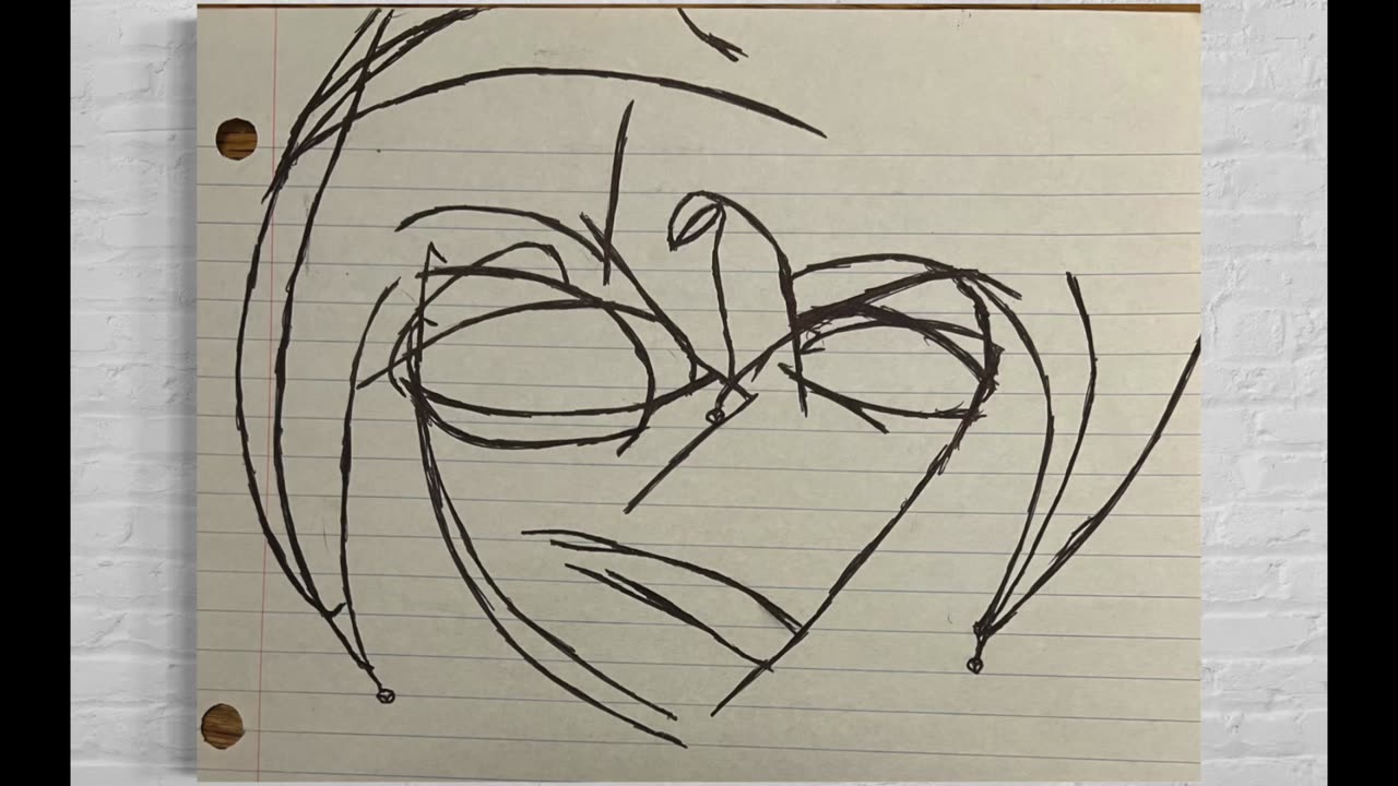 🎠Abstract Jester #20 – A simple Abstract Jester Drawing by Jester Mayhone