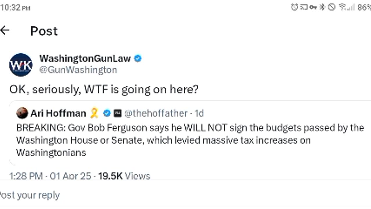 Gov of WA refused budget