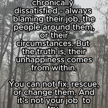 Some People Choose Unhappiness