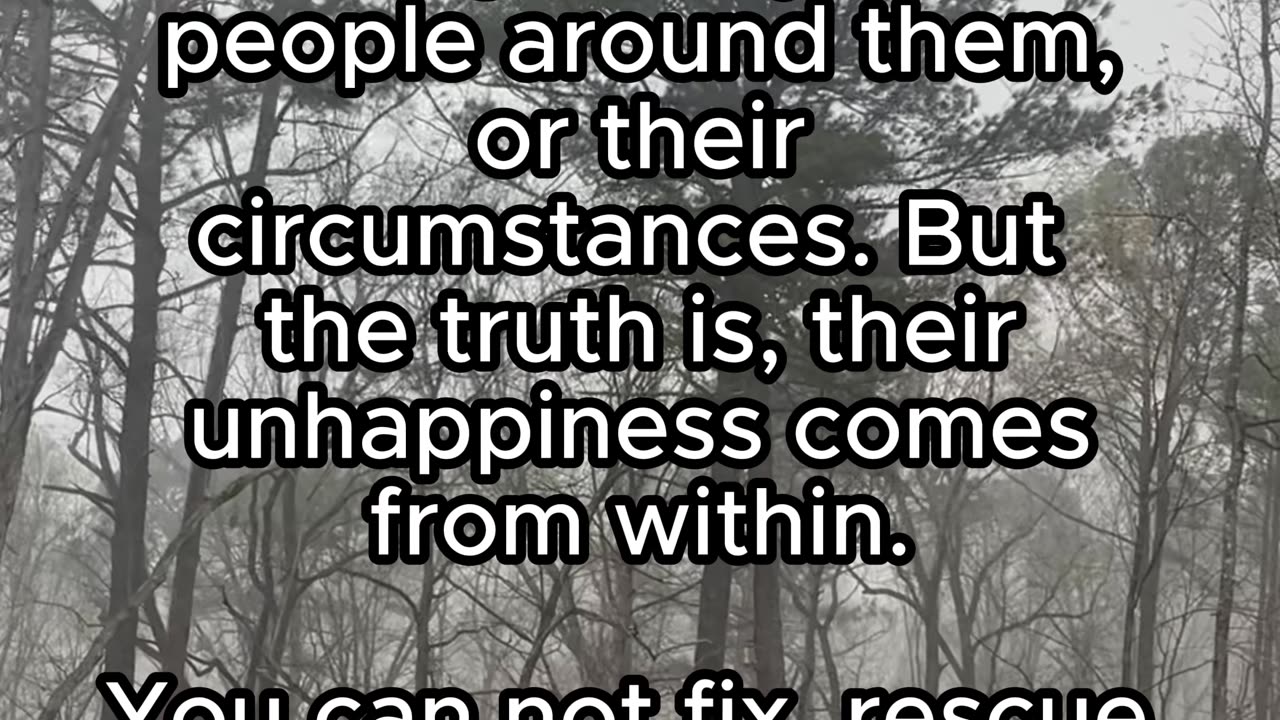 Some People Choose Unhappiness