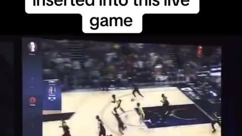Look at how he was inserted into this live game