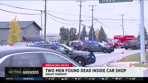 Two men found dead inside Metro Detroit car shop, investigation ongoing