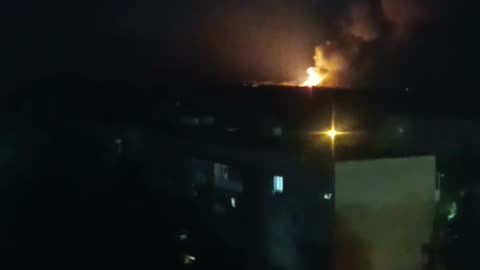 💥 Khartsyzsk, the moment of detonation, similar to the SAM at the end of the video.