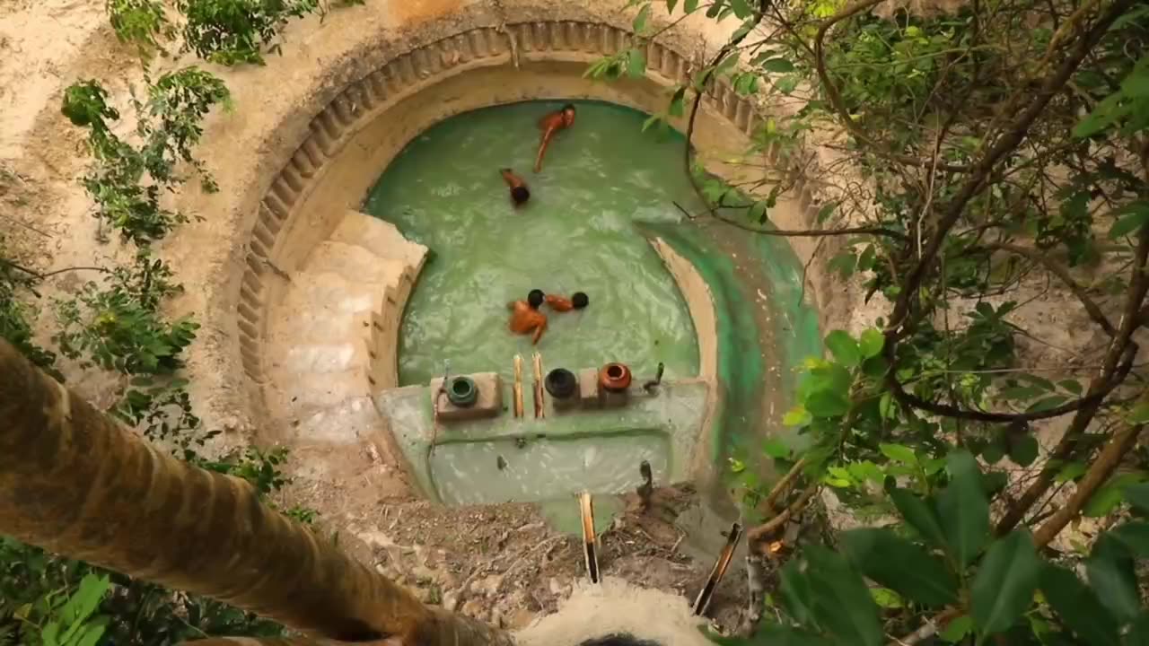 1 Day How We Build Million Dollars Water Slide Park into Swimming Pool Underground