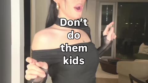 She is dancing to us here