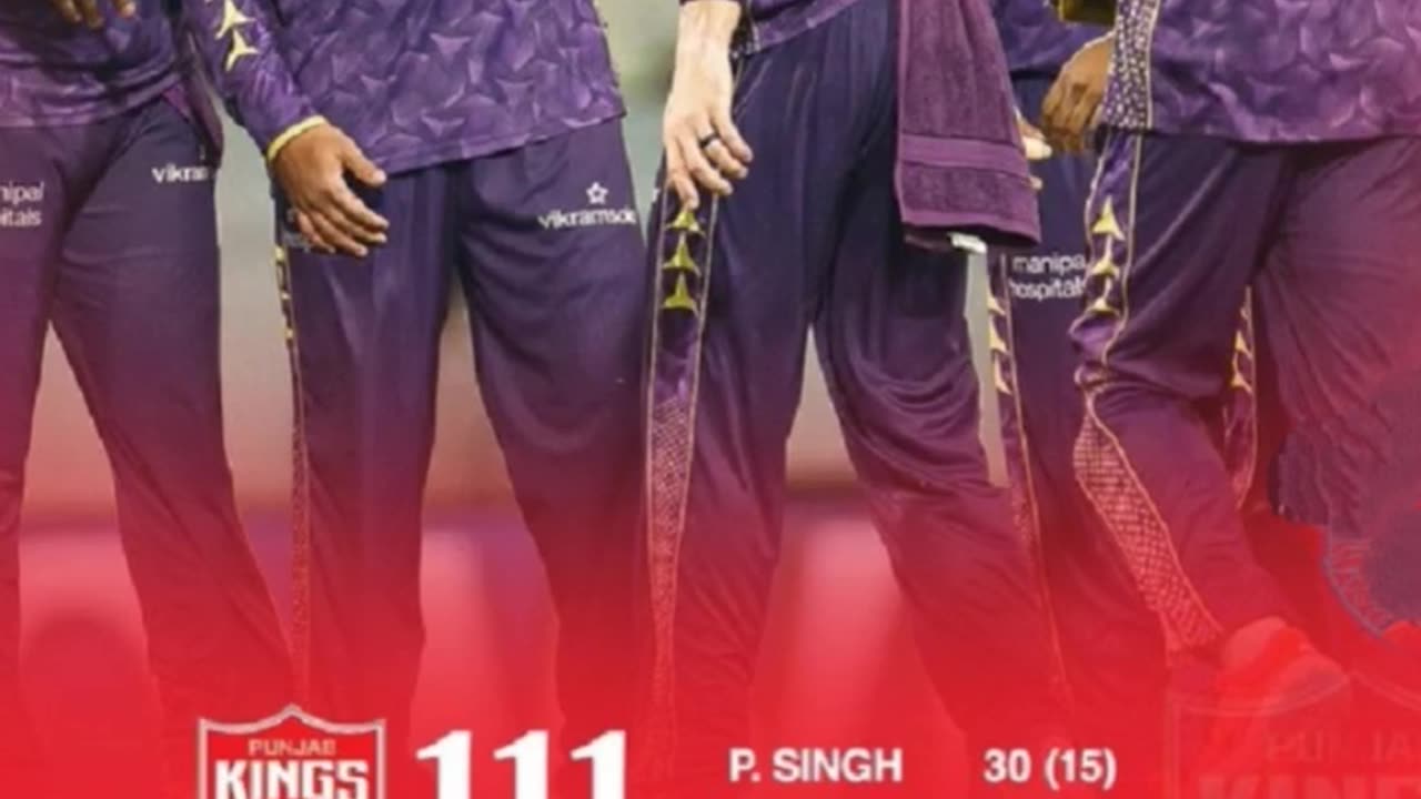 PBKS gave target of 112 runs to KKR in the 31st Match in Chandigarh. Kindly predict the Winner.
