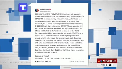 The Beat With Ari Melber 6PM - 6/23/2025