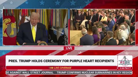 WATCH: President Trump officially proclaims today, August 7, 2025, as National Purple Heart Day.