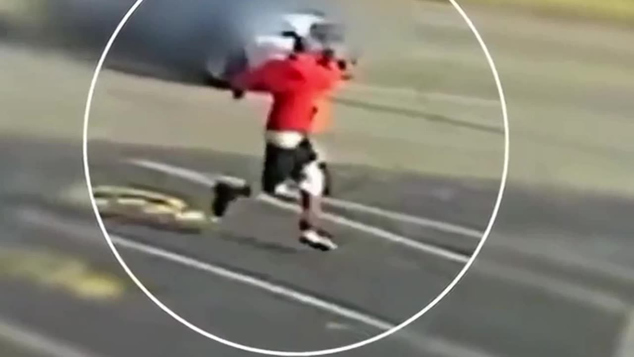 He brought a gun to a car fight and lost