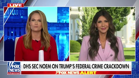 DHS Secretary Kristi Noem discusses Trump’s DC crime crackdown