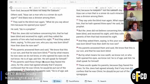 John 9:13-38 - GFCD Bible Study